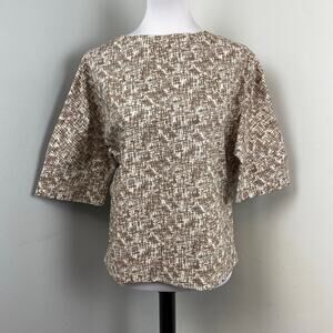 GWhite Terracotta 1/2 Sleeve Blouse XXS Made in Italy